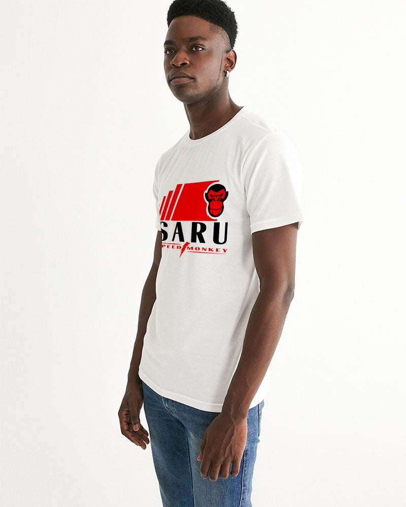 Speed Monkey Men's Raiju Saru White Graphic Tee