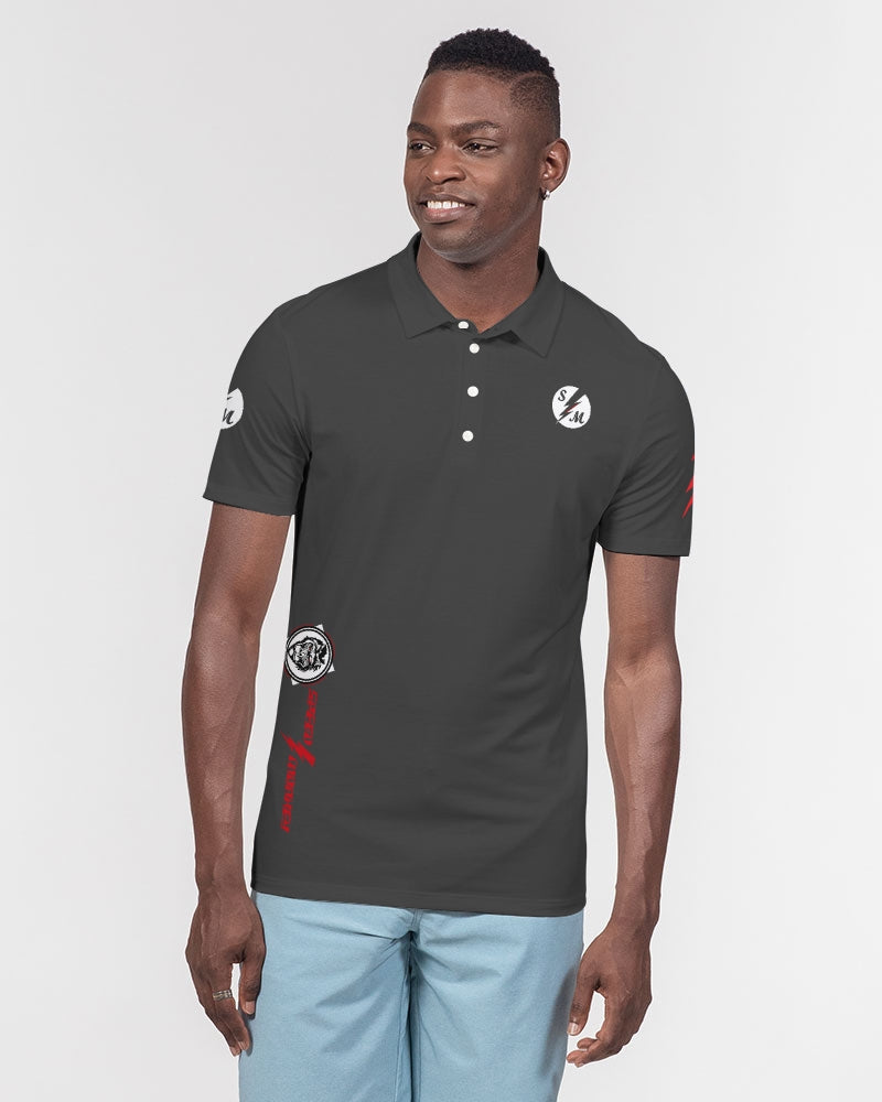 Speed Monkey Men's Golf Slim Fit Short Sleeve Polo