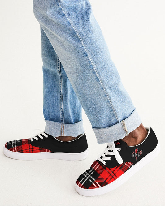 Speed Monkey Men's Flannel Lace Up Canvas Shoe