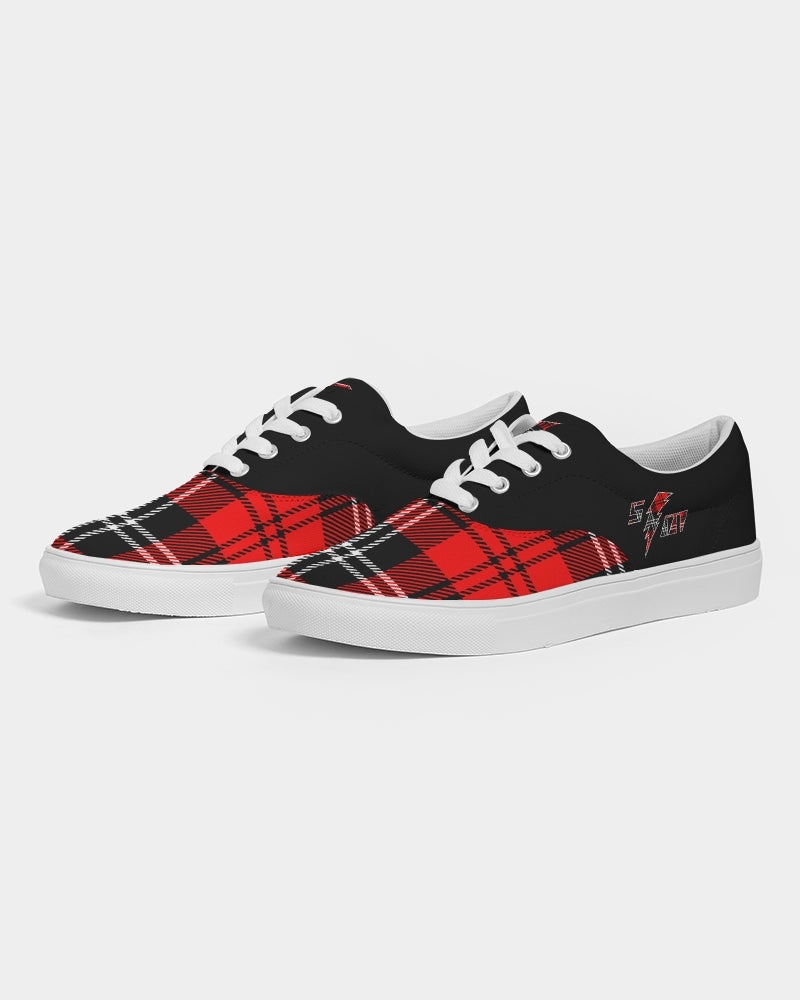 Speed Monkey Men's Flannel Lace Up Canvas Shoe