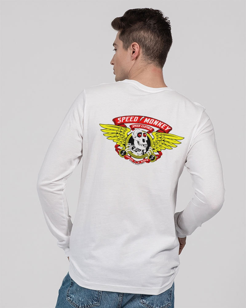 Speed Monkey Bones Brigade Unisex Jersey Long Sleeve Tee | Bella + Canvas