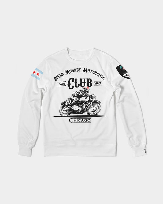 Speed Monkey Men's Motorcycle Club Classic French Terry Crewneck Pullover