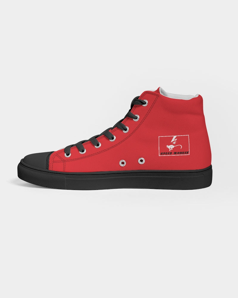 Speed Monkey The Red Men's Hightop Canvas Shoe