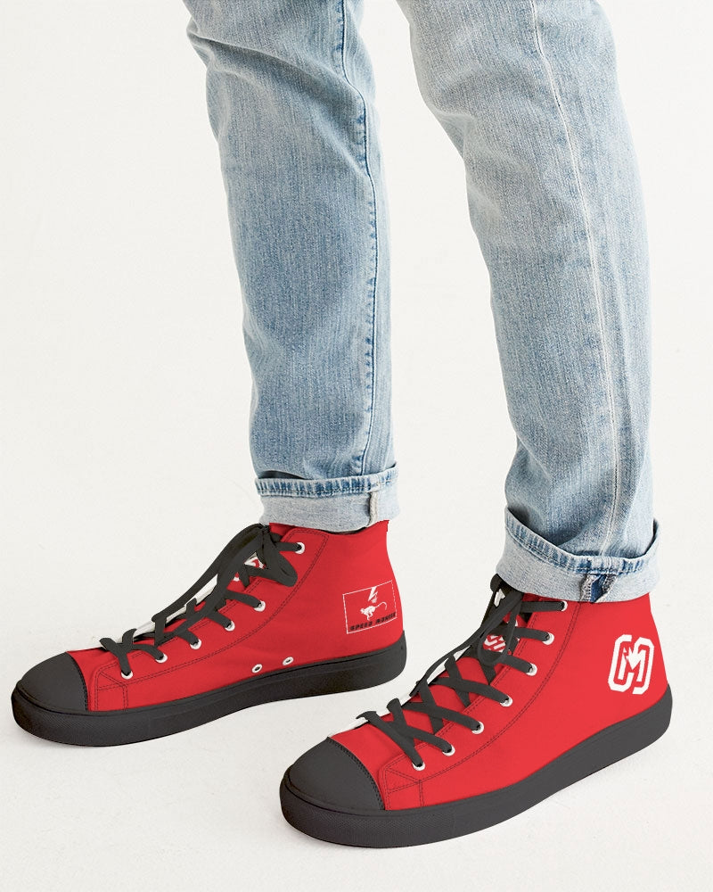 Speed Monkey The Red Men's Hightop Canvas Shoe