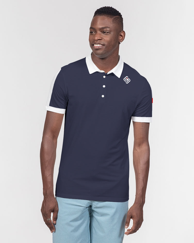 Speed Monkey Square Men's Slim Fit Short Sleeve Polo