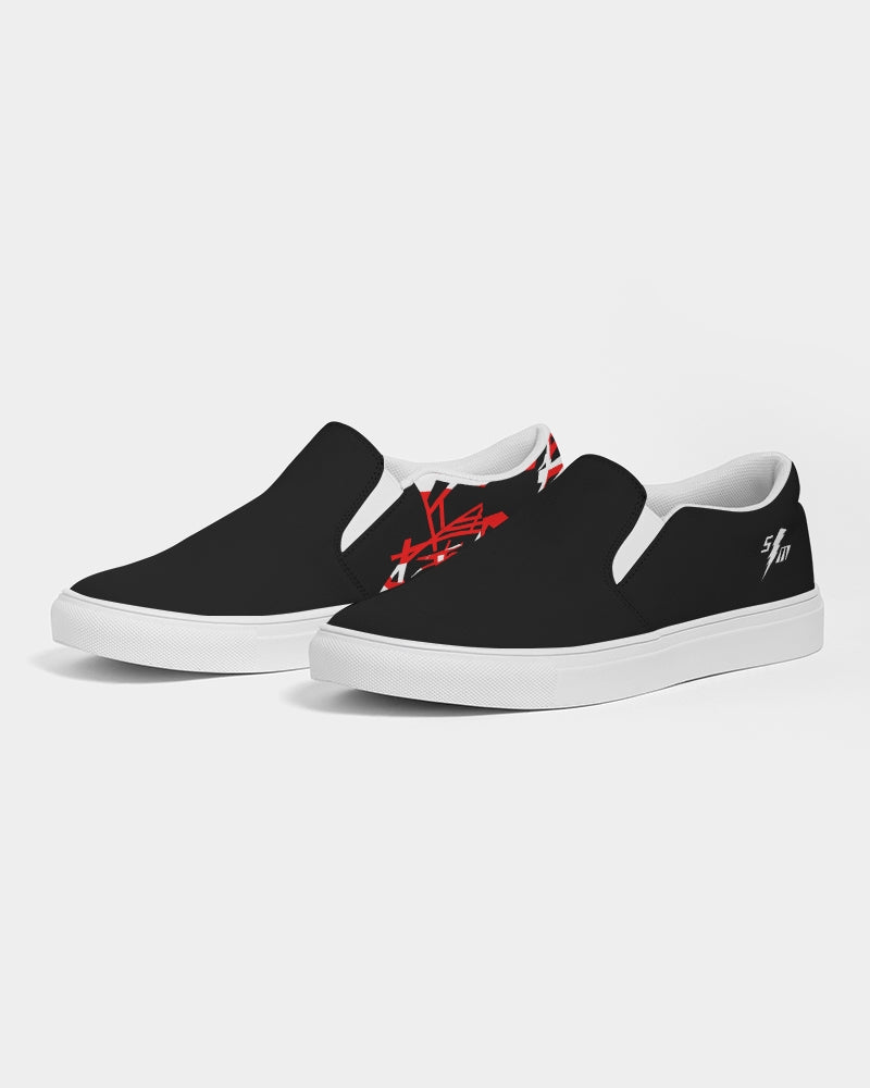 Eddie's Men's Slip-On Black Canvas Shoe