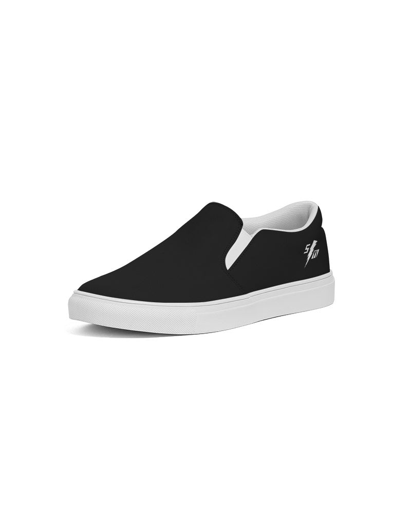 Eddie's Men's Slip-On Black Canvas Shoe