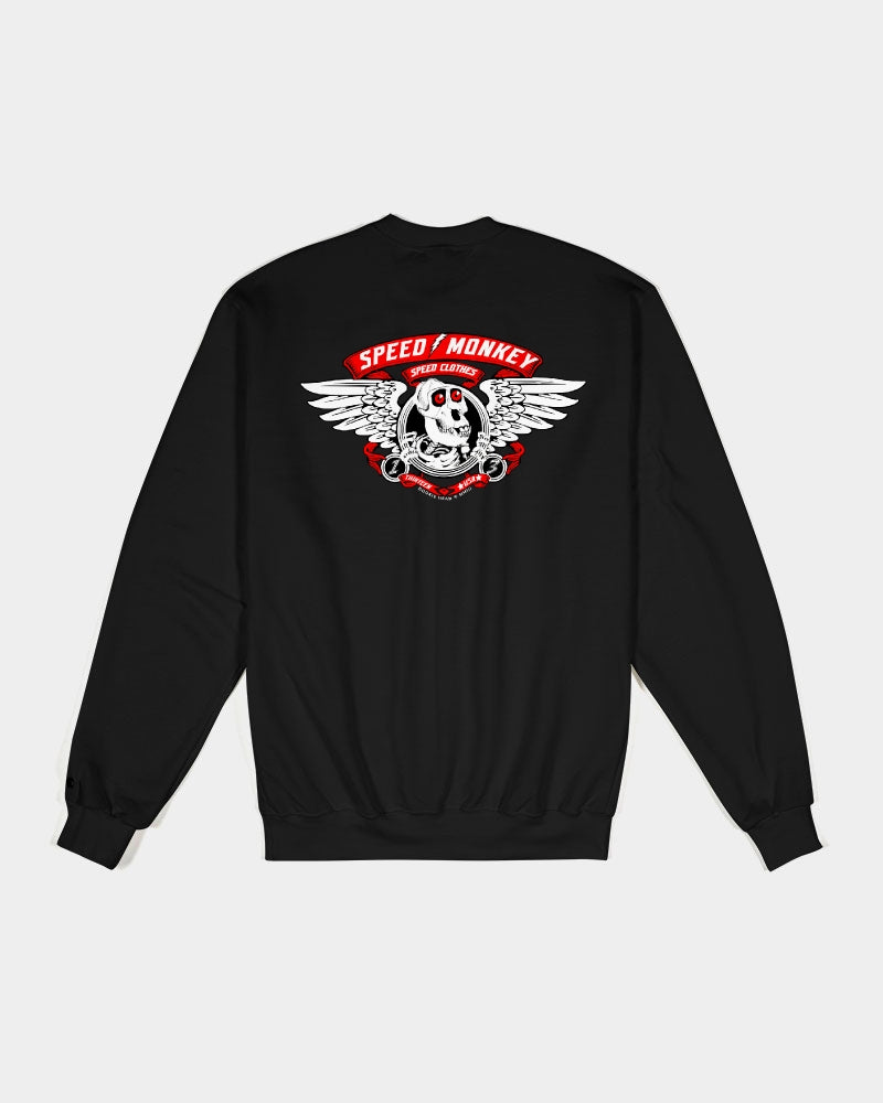 Speed Monkey Bones Brigade White Unisex Sweatshirt | Champion